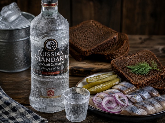 Văn hóa uống vodka Nga: Cách thưởng thức và món ăn kèm